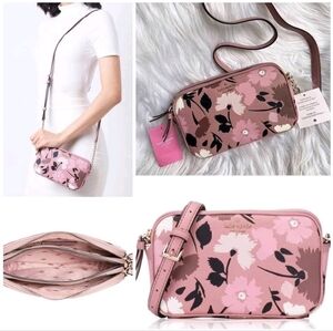 Kate Spade Pink Floral Crossbody Bag